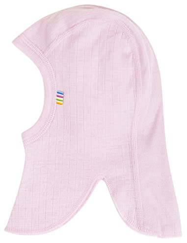 Joha Baby Kinder Unisex Schalmütze Balaclava aus Reiner Merino-Wolle, Größe:50, Farbe:Prime Rose