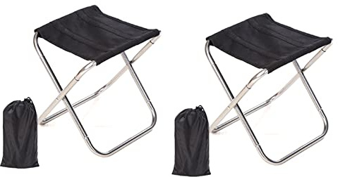 Plomevry Folding Small Stool Portable Ultra-Light Subway Train Travel Picnic Camping Fishing Chair Foldable