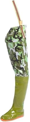 WXF86djl Unterwasser Watstiefel for Herren und Damen, for Gartenarbeit, Teich, Schlamm, Jagd, mit Stollensohle und Verstellbarer Schnalle(4.5)