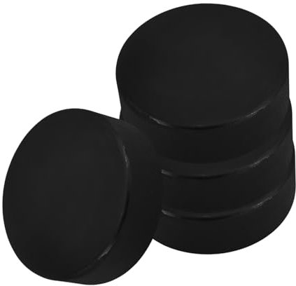 NULYLU 4 Stück Gummi Pucks, Hockey, Wiederverwendbare Pucks, Wiederverwendbare Eispucks, Hockeypucks, Sporthockey, Eisrennpucks, Hockeybälle, Gummi Eispucks, Hockeyspielpucks,