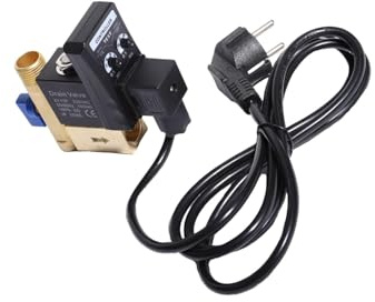 Shengbowi magnetventil wasser 230v Automatisches Zeitgesteuertes Kondensat Ablassventil 2 Wege Direktablassventil für Luftkompressor