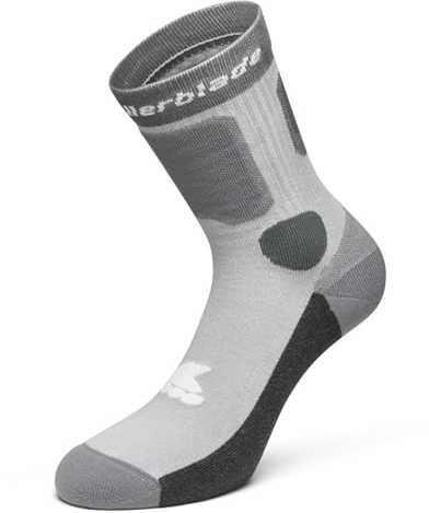 Rollerblade SKATE SOCKS, Calcetines Patines en Línea para Hombre, Calcetines Deportivos para Adultos Unisex, Gris