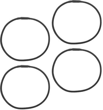 JOINPAYA 4 Pezzi Fasce Elastiche Antivibrazione per Microfono in Gomma Nera, Accessori di Ricambio per Supporto Antiurto Microfono da Studio, per Braccio da Scrivania e Apparecchiature