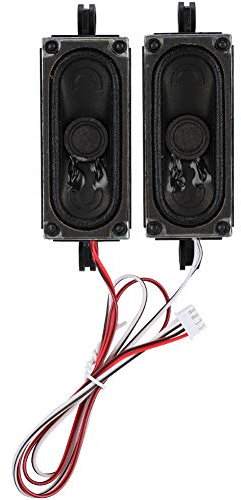 ASHATA TV Haut-Parleur, 2Pcs 4 Ohm 5W TV Box Haut-Parleur Amplificateur de Son Unité de sonorisation pour Lecteur de publicité LCD TV, Convient pour LCD TV Set