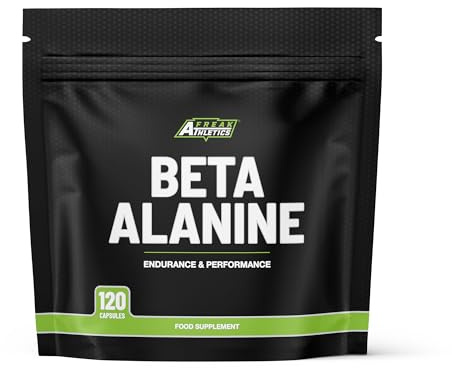Freak Athletics Beta Alanine Capsules - 120 Capsules, 60 Servings | 1500mg Beta Alanine Per Serving, Amino Acid Supplement for Strength & Endurance, UK Made, Suitable for Men & Women