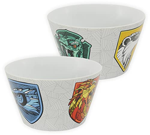 United Labels Harry Potter Müslischale - 4 Wappen Hogwarts Schale Schüssel aus Porzellan 500 ml