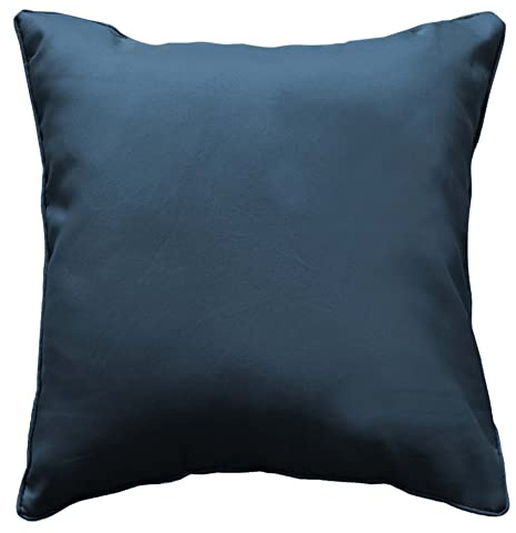 Douceur d'Intérieur, Coussin Déhoussable (60 x 60 cm) Essentiel Marine, Polyester Uni
