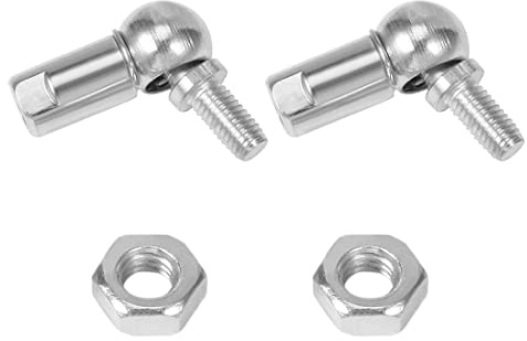 HiPicco Ball Head Joint Rod End Bearing/Ball Socket Universal Joints, 2pcs M10 Right Thread Carbon Steel Angle Ball Joint for Automotive, Hinged Door, Cupboard