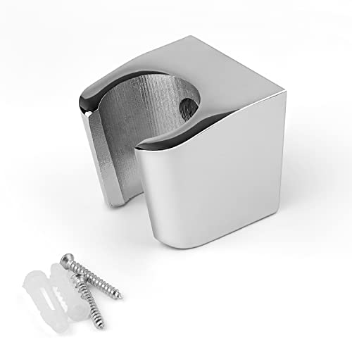 Zinklegierung Brausehalter, GEBAUM Silber Handbrause Halterung, Duschkopfhalterung mit Schrauben, Produktabmessungen L x B x H: 3,5 x 3,3 x 3,1 cm, Kann im Badezimmer Verwendet Werden