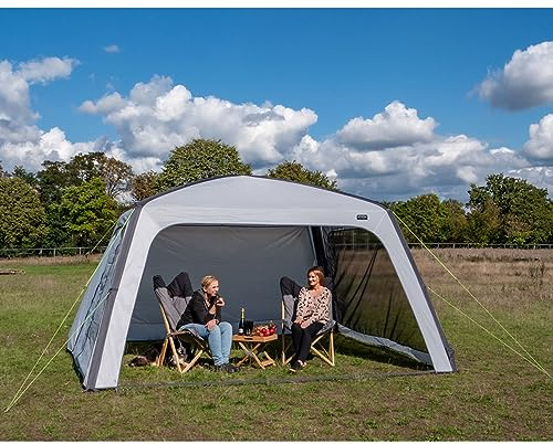Linosa Tonnelle gonflable avec parois latérales - Tente de jardin - Tente de réception - Tente de réception - 350 x 350 cm