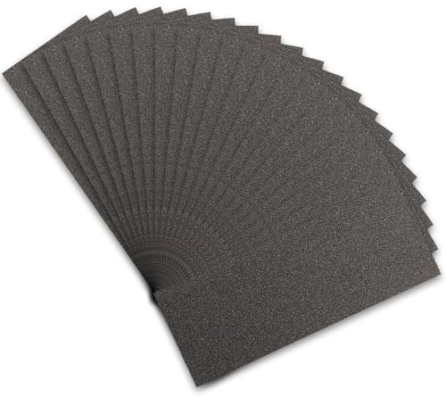 STEBRUAM Wet and Dry Sandpaper 150 Grit, Sanding Paper for Car Metal Wood | 21 Sheets Wet Sandpaper Assorted for Car Bodywork and Paintwork,Silicone Carbide Sand Paper for Wall Plastic Automotive