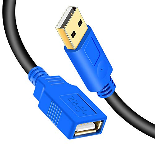 Hanprmeee USB Extension Cable, USB Extension Cables - Extra Long USB 2.0 A Male to A Female Cable，for Printer, Keyboard, Game Console, Loudspeaker, Oculus Rift, scanners ect (6M)