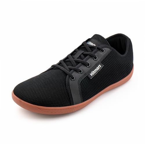 Hitmars Barefoot Shoes Mens Women Wide Fit Barefoot Running Shoes Trail Running Trainers Minimalist Shoes Unisex Walking Hiking Shoes Lightweight Brown 1 Size 8.5