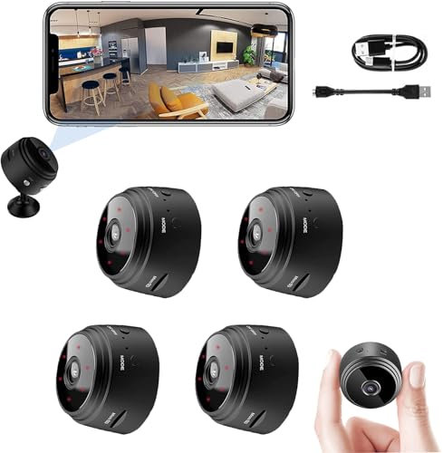 NeWnan Mini Camera Espion sans Fil 1080P - Camera Surveillance WiFi Intérieure/Extérieure - Mini Camera - Caméra Exterieur sans Fil (4)