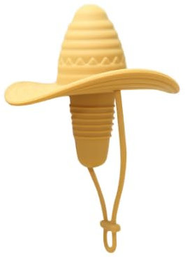 MOPQMKT Silicona Corchos de Vino Roscado Tapon Vino Sombrero Tapon Botella Vino Reutilizables de Silicona para Accesorios Divertidos, Tapones Vino y Champán con Pompones Tapones Botellas Vino