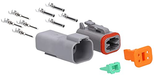 KALI-1204 Connettore Industriale Serie DT, Set 4 Poli Impermeabile