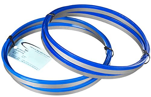 SMI - Lot de 2 lames de scie à ruban bi-métal - M42-2450 x 27 x 0,90 mm - 8/12 dents par pouce - Pour Carif, MEP, FMB, Thomas