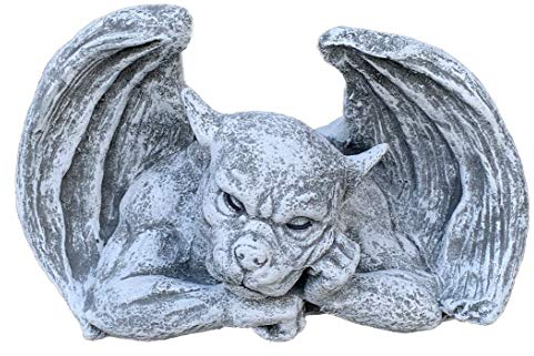 Figura in pietra Gargoyle pensatore resistente al gelo resistente alle intemperie in pietra