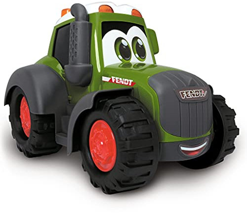 Dickie Toys ABC - Tractor de Juguete Fendt 25cm, expresión Divertida, Bordes Redondeados, Adecuado para niños a Partir de 1 año (204114002)