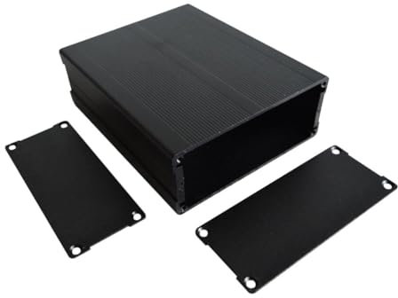 Custodia per strumenti, 40 x 97 x 150 mm, scatola di raffreddamento elettronica in alluminio, scatola per progetti fai da te per amplificatore HiFi, circuito, analizzatore GPS