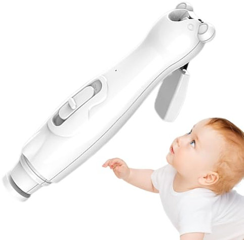 Baby-Nagelfeiler elektrisch,Baby-Nagelknipser - Automatischer Nagelknipser Nagelfeiler,Nagelschleifer, wiederaufladbar mit LED-Lichtern, Nagelknipser, Nagelpflegeset für Kleinkinder,