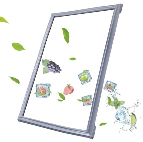 NBEST Universal Kühlschrankdichtung Magnetdichtung Verschiedene Größen Kühlschrankteile Dichtungsgummi Für Kühlschrank Gefrierschrank,Enthalten Türschließer,Grau