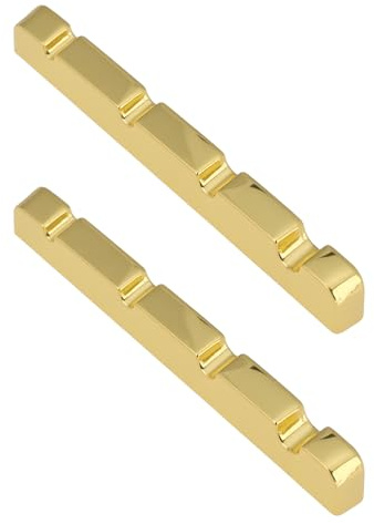 Briny River Lot de 2 Sillets Fendus en Laiton pour Basse électrique 4 Cordes 42 X 3 Mm