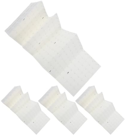 VICASKY 4 Piezas Insertos de Calendario para Planificadores 2026 con Papel de Recambio, Estructura de 7 Pliegues y 6 Agujeros, Compatible con Archivadores Flexibles para Trabajo y Viaje
