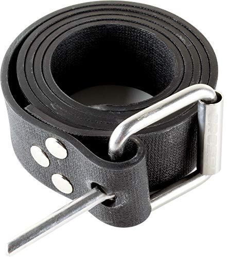 Cressi Marseillas Elastic Belt - Ceinture Élastique avec Boucle en Acier Inoxydable, pour l'Apnée et la Plongée, Noire, Adulte Unisexe