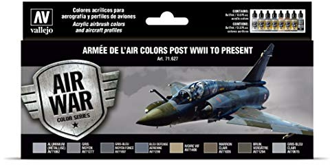 Acrylicos Vallejo 071627 Paint Set Army de l Air 1945 Onwards Model Making