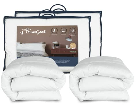 DormiGood Daunendecke 135x200 Ganzjahres 2er Set - Made in Germany - 100% Extraweiche Daunen - Atmungsaktive Ganzjahresdecke 135x200 - Oeko-TEX zertifizierte Federbettdecke Bettdecke
