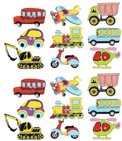 NUOBESTY 100 botones de punto de dibujos animados, accesorios automotrices, accesorios de coche para niños, botones de costura, botones de madera, botones de ropa, abrigo de bambú, transporte infantil