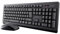 Trust Primo Tastatur Maus Set Kabellos Deutsches QWERTZ Layout, Flachen Tasten, Spritzwassergeschützt, Beidhändig Funkmaus, EIN USB-Empfänger, Kabellose Tastatur für PC Computer Laptop Mac