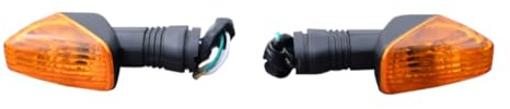 aVDB-moto Coppia Frecce Anteriori Freccia compatibile con KAWASAKI KLE 500 LE500A 2004-2007, VERSYS 650 LE650A 2007-2009, Z750 Z-750 2007-2013 Arancione
