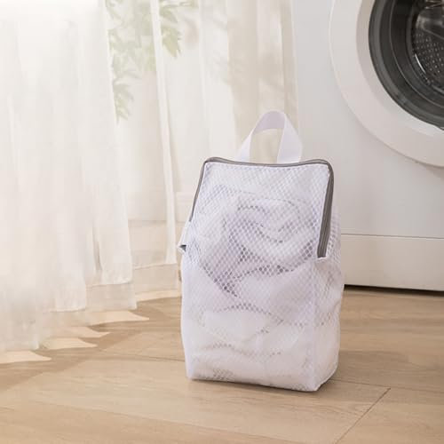 DoocliB wäschenetz 2 Stück mit Griffen,Wäschenetze für Waschmaschine, mit Reißverschluss,Empfindliche Wäsche, Haltbar Wäschebeutel, für Wiederverwendbare Wäschebeut(20x30cm)