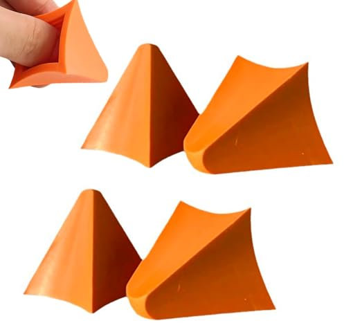 VPOUERY 4 Pièces Lisseur de Joints en Silicone et en Acrylique Ensemble d'outils de Calfeutrage avec 2 Formes Différentes Grattoir Rasoir Nettoyage Kit de Profilage en Silicone et Joints