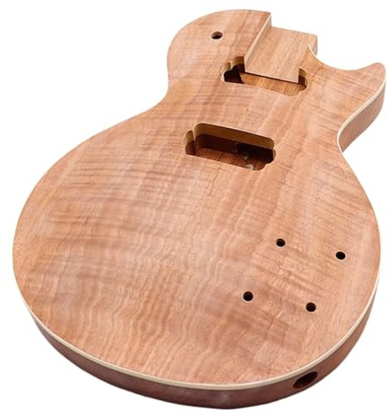 Gitarrkroppar Oavslutade Tiger Grain Binding Body För LP Elgitarr DIY Modifiering
