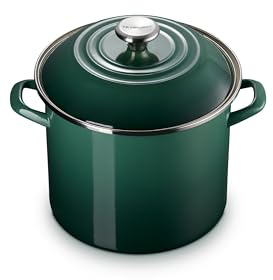 Le Creuset Enamel on Steel Traditional Stockpot, 10 qt., Artichaut with Stainless Steel Knob