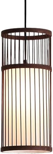 Lampadari in stile giapponese Paralume cavo Cestino in rattan stile Boho Lampade a sospensione in vimini Cesto di bambù cavo Illuminazione a soffitto Compatible with interni