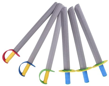 kowaku Espadas de Espuma para Niños, Elementos de Juego, Accesorios para Fiestas, Actividades de rol, 6 Uds.