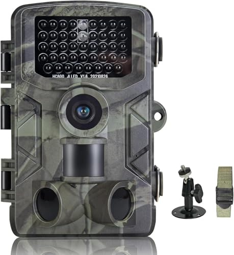 FunKind Fototrappola Fotocamera Caccia 50MP 4K, Fototrappole IP65 Impermeabile, Grandangolare 120 ° Fototrappola Infrarossi, Scheda di Memoria Non Inclusa