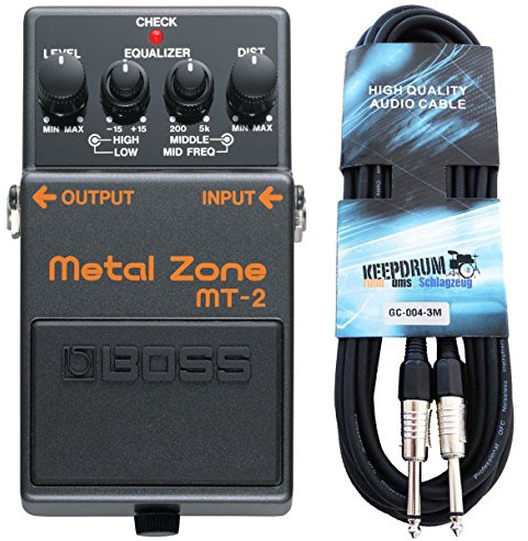 Boss MT-2 Metal Zone Distortion Pedal Keepdrum gitarrkabel