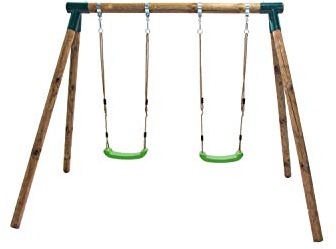 | MASGAMES | Columpio de Madera KADI | 2 plazas | Asientos Planos | (192 cm)