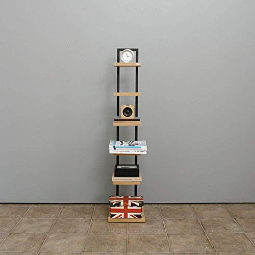 MU Household Shelves Shelving 6-Tier /4-Tier Flower Shelf Etagere Bookshelf Book for Home Office Decor Display, Living Room Balcony Racks,Black Frame,6 Tier