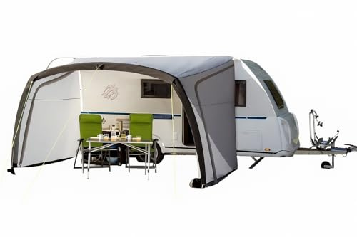 BERGER Sombra-Air 4m Vorzelt mit UV Schutz 50+ | Wasserabweisendes Busvorzelt | Sonnenvordach, Windschutz und Regenschutz für Bus, Van und Wohnmobil