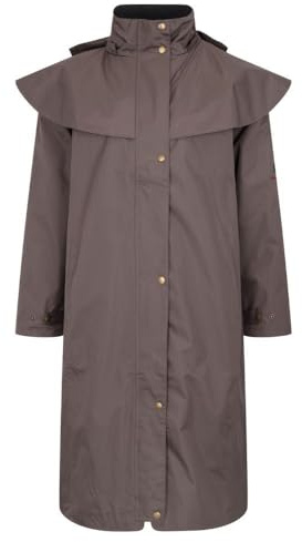 WALKER AND HAWKES - Ladies Waterproof Full Length Salsbury Cape Coat - Brown - 12