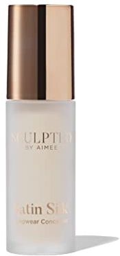 Satin Silk Longwear Concealer - Lightweight, Hydrating & Long-Lasting Concealer from Sculpted by Aimee for Dark Circles, Blemishes and Pigmentation (Vanilla 1.0)