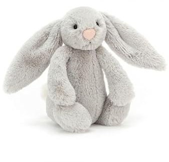 Jellycat Bashful Silver Bunny Small - L: 8 cm x l: 9 cm x h: 18 cm
