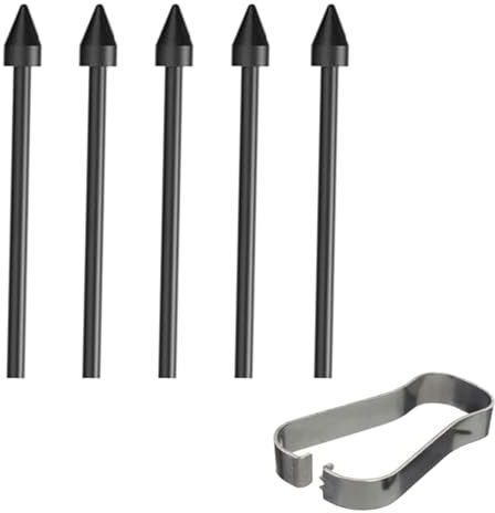 Peixiong 5 Pcs Book Pro 3 S Pen Tips for Samsung Galaxy Book Pro 360 2 S Pen Nibs Replacement Galaxy Book Pro 360 S Pen Tips Replacement + 1 Tweezer (Black), PPP_BOOKPRO360_BX