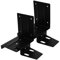 Lurrose 1 Juego código para colgar armarios estante de almacenamiento soporte de estante Soporte para estantes de pared soportes de pared soportes para madera planchar Black